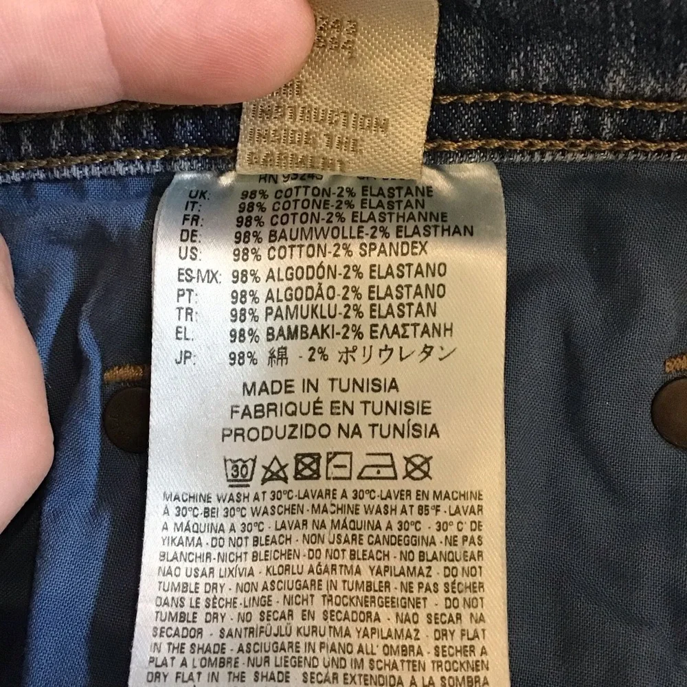 Diesel Tepphar 31x32 Tag Size Men's Distressed Slim Jeans Measures 33x31
